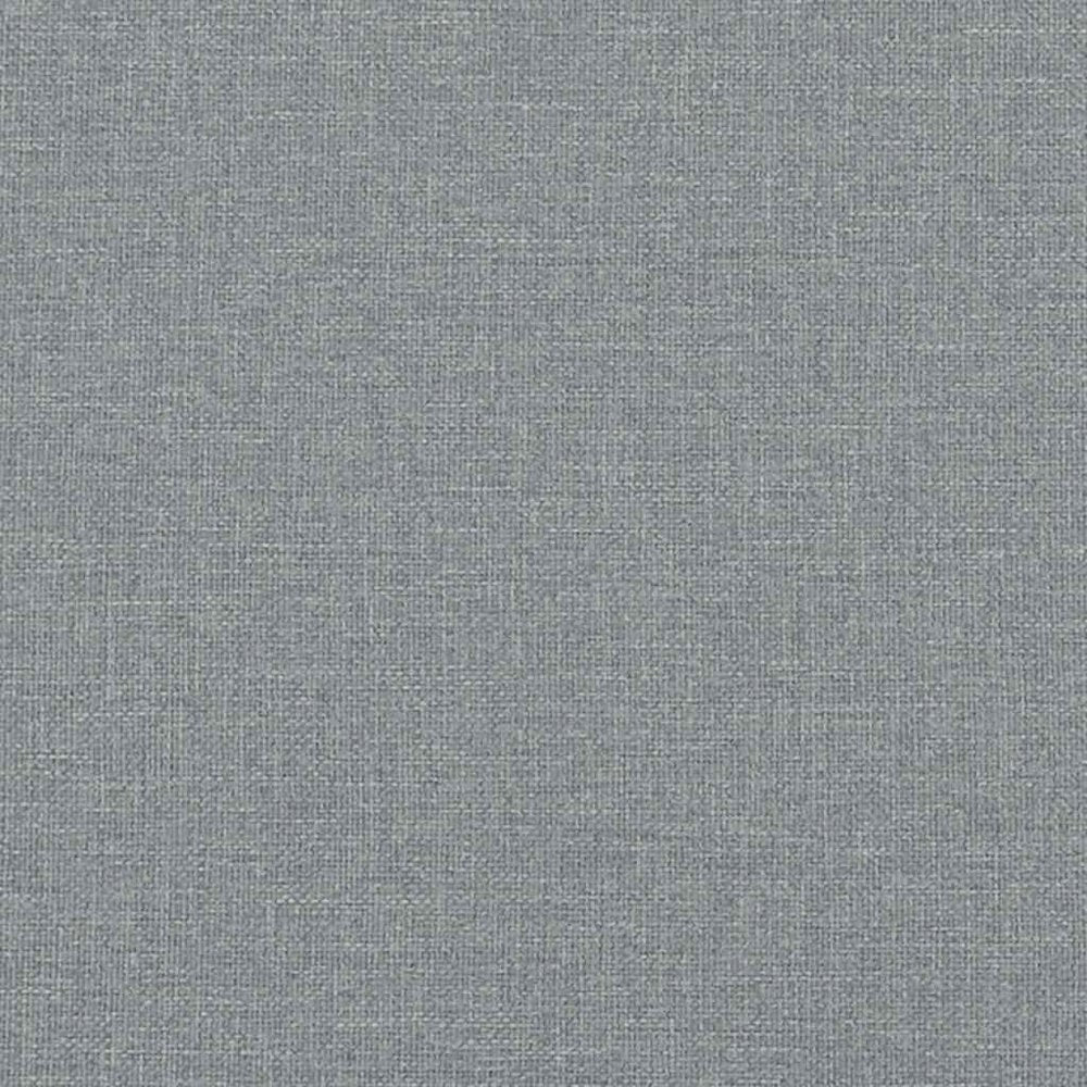 Bed Frame With Headboard Light Grey Polyester Queen
