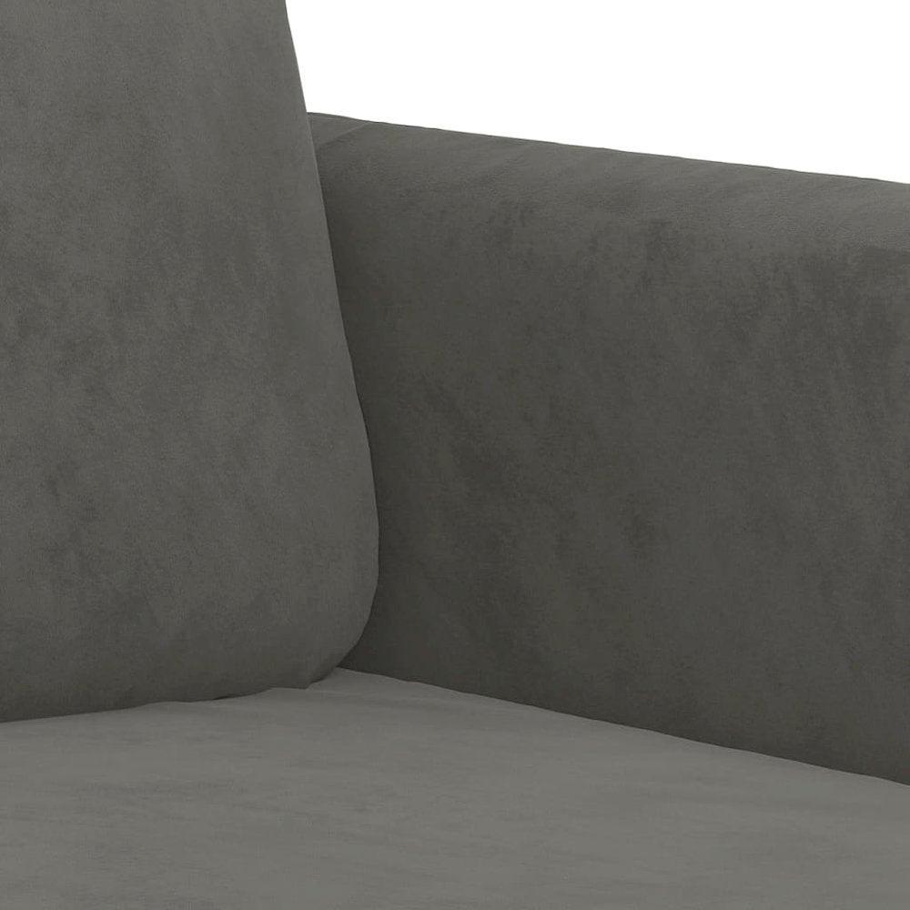Sofa Chair Dark grey Velvet (100% polyester), metal, plywood