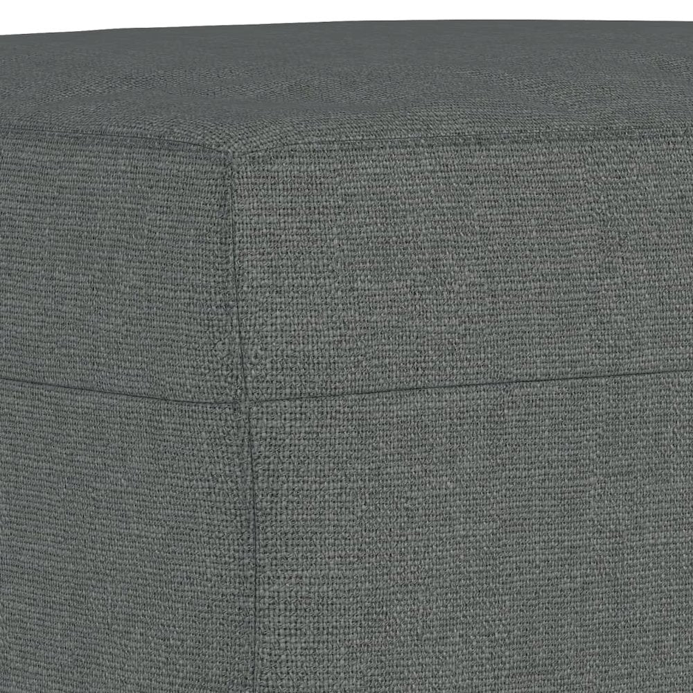Footstool Dark Grey Fabric (100% polyester), plywood Compact