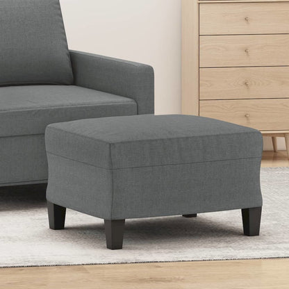Footstool Dark Grey Fabric (100% polyester), plywood Compact