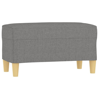 Bench Dark Grey Polyester, Plywood, Foam 27.6 x 13.8 x 16.1 in