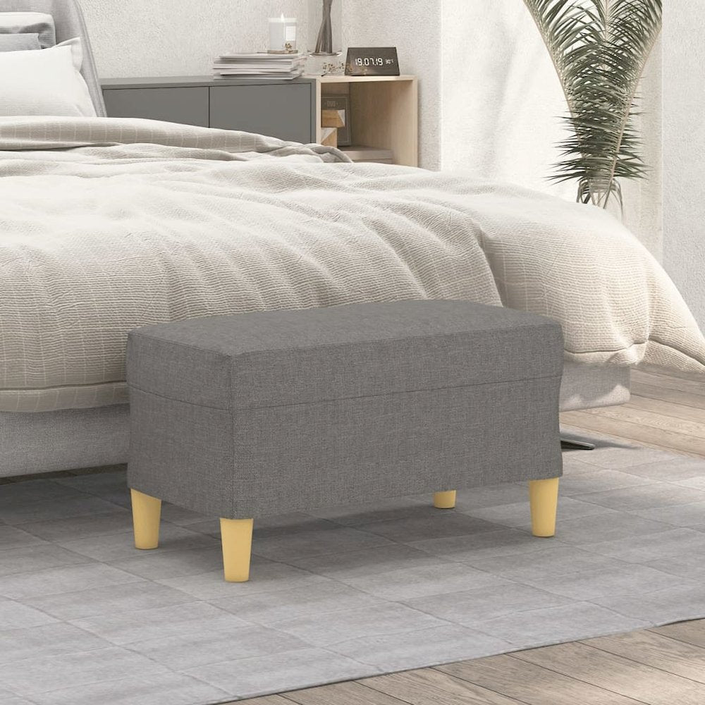 Bench Dark Grey Polyester, Plywood, Foam 27.6 x 13.8 x 16.1 in