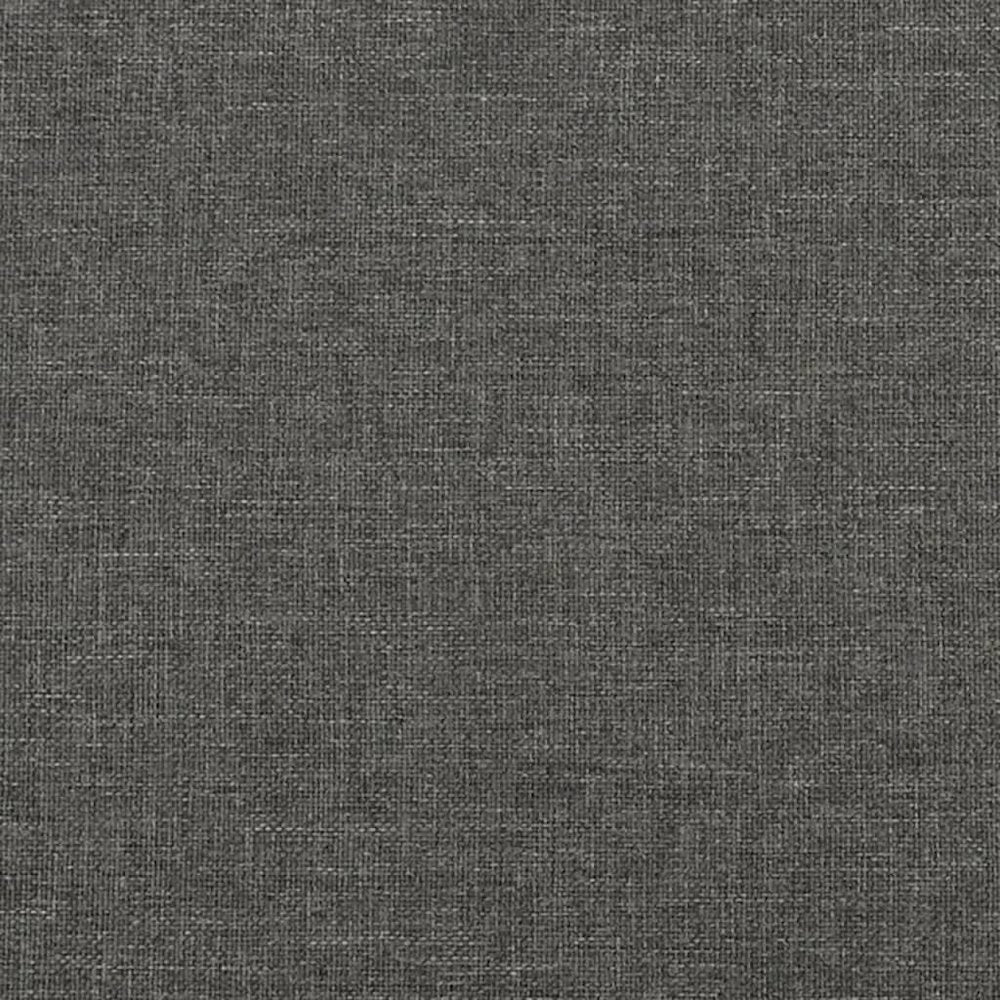 Bed Frame Dark Grey Fabric (100% polyester), plywood, engineered wood