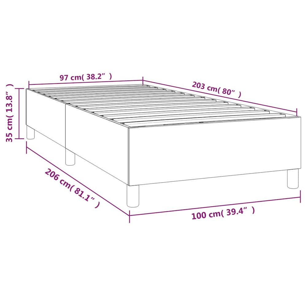 Bed Frame Light Grey