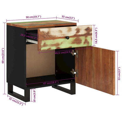 Bedside Cabinet Mixed colors (blue, green, orange)