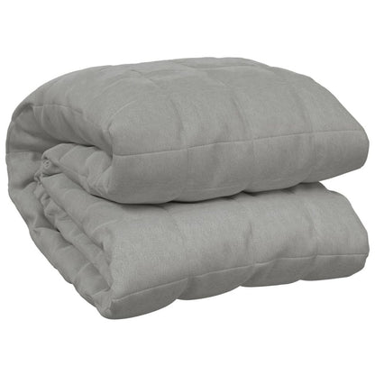 Weighted Blanket Grey Cotton and Hypoallergenic glass beads King