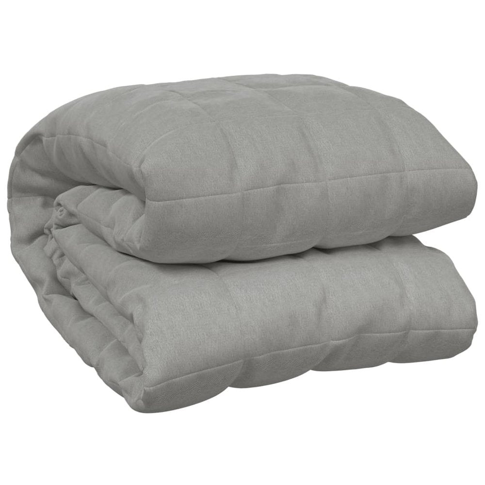 Weighted Blanket Grey Cotton Large Weighted Blanket Rectangular