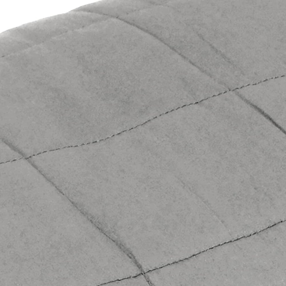 Weighted Blanket Grey Cotton Large Weighted Blanket Rectangular