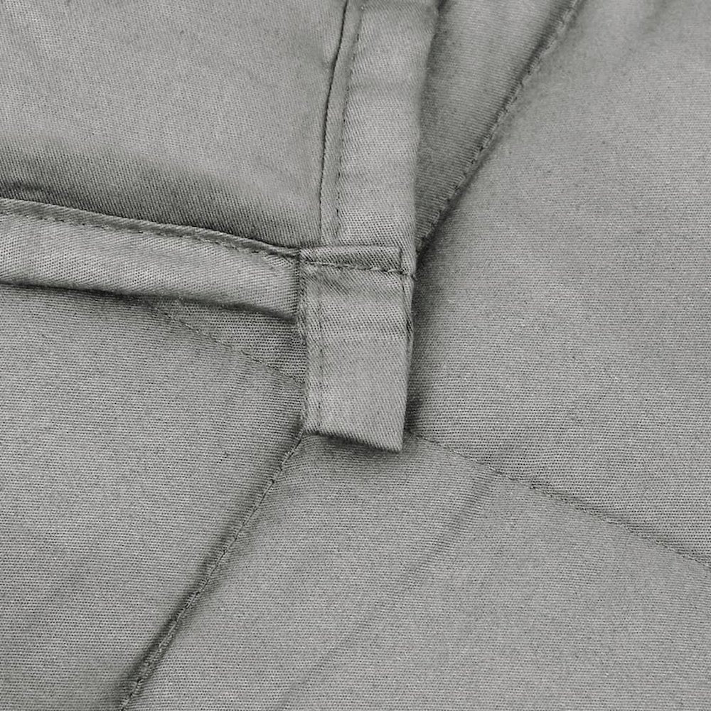 Weighted Blanket Grey Cotton Large Weighted Blanket Rectangular