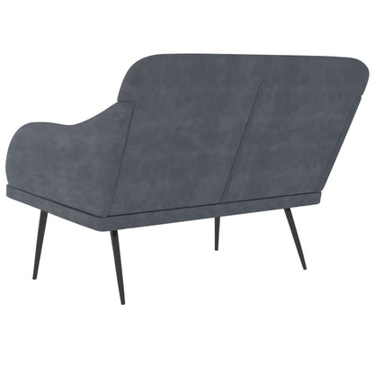 Bench Dark Grey Velvet (100% polyester), metal, plywood Standard