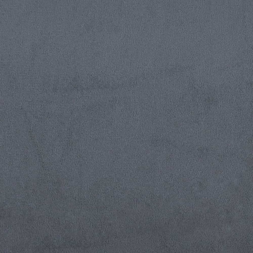 Bench Dark Grey Velvet (100% polyester), metal, plywood Standard