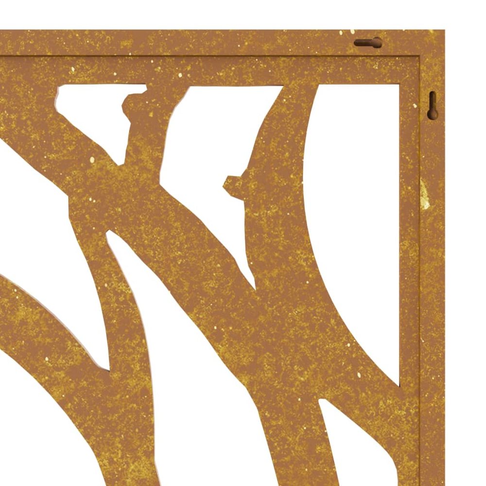 Garden Wall Decoration Rusty Corten Steel 41.3 x 21.7 in