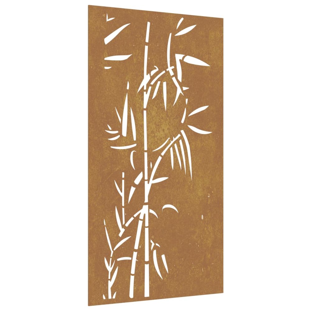 Garden Wall Art Rusty Corten Steel 41.3x21.7 in Decorative Inlays