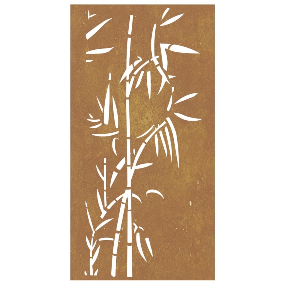 Garden Wall Art Rusty Corten Steel 41.3x21.7 in Decorative Inlays