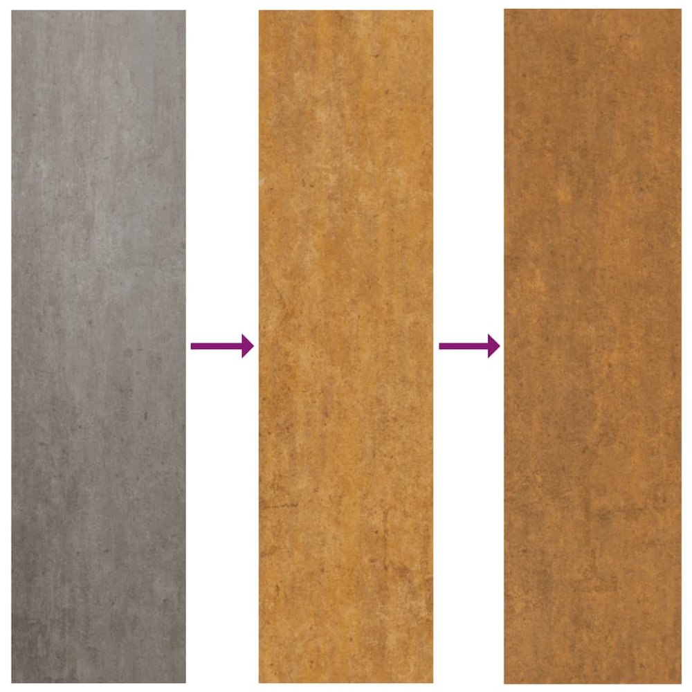 Garden Wall Art Rusty Corten Steel 41.3x21.7 in Decorative Inlays
