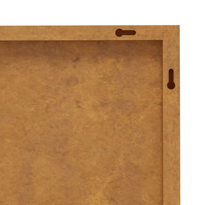 Garden Wall Art Rusty Corten Steel 41.3x21.7 in Decorative Inlays