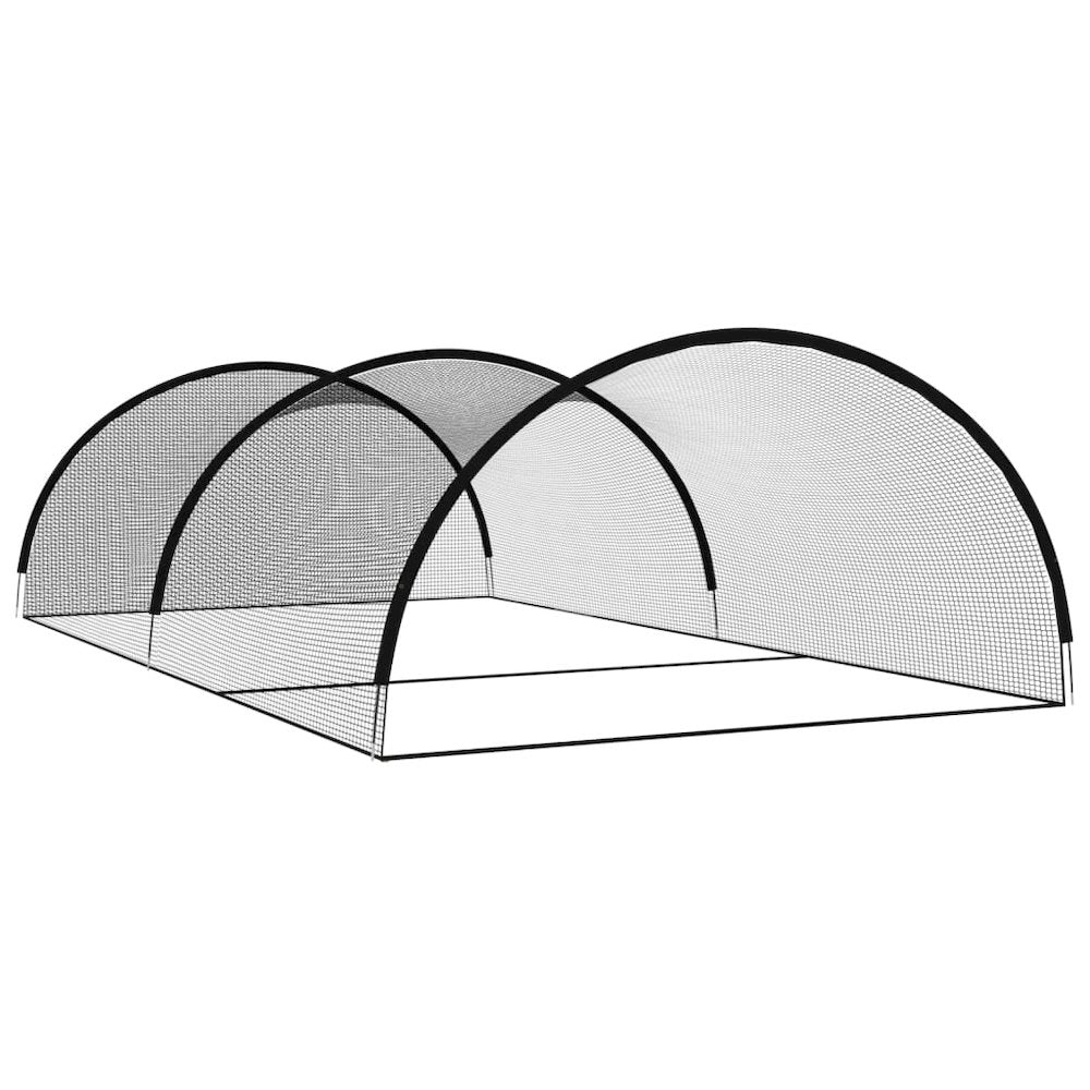 Baseball Batting Cage Net Black 354.3"x157.5"x98.4" Polyester
