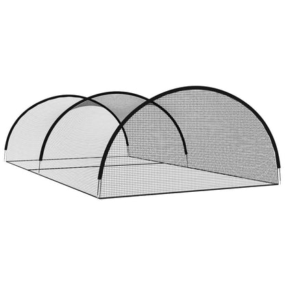 Baseball Batting Cage Net Black 354.3"x157.5"x98.4" Polyester