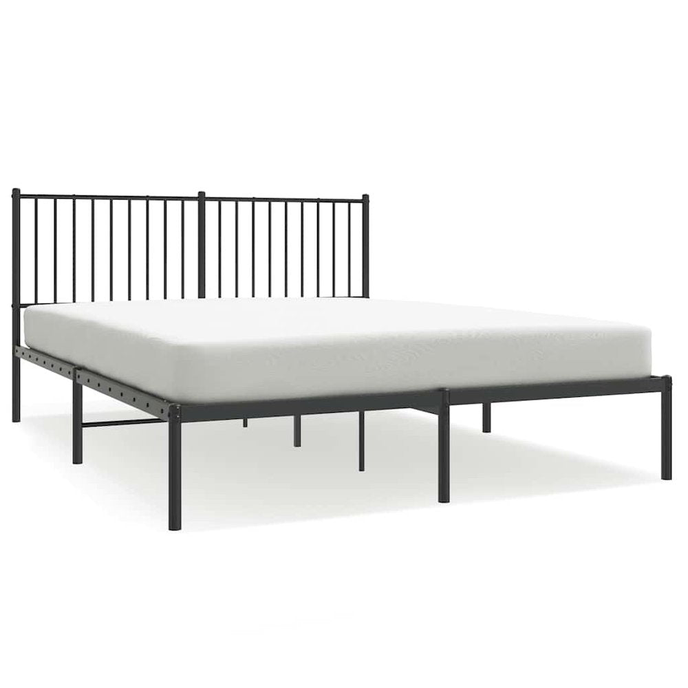 Bed Frame Black Powder-coated steel King Size Bed Frame