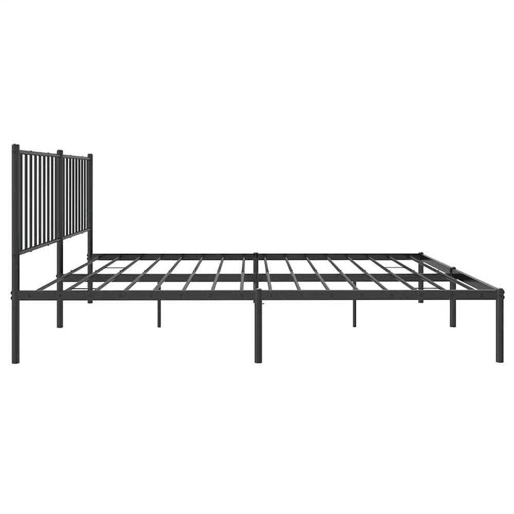 Bed Frame Black Powder-coated steel King Size Bed Frame