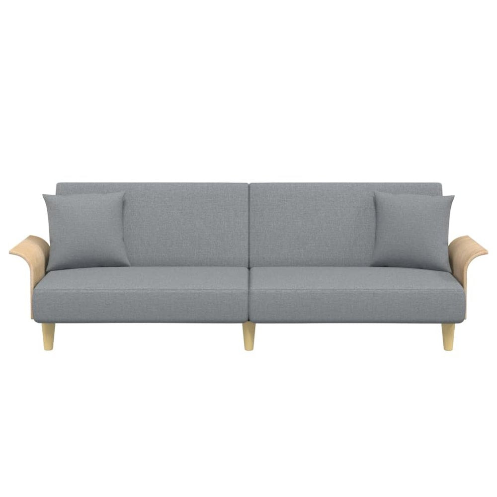 Sofa Bed Light Gray Fabric (100% polyester) Standard Sleeper Sofa