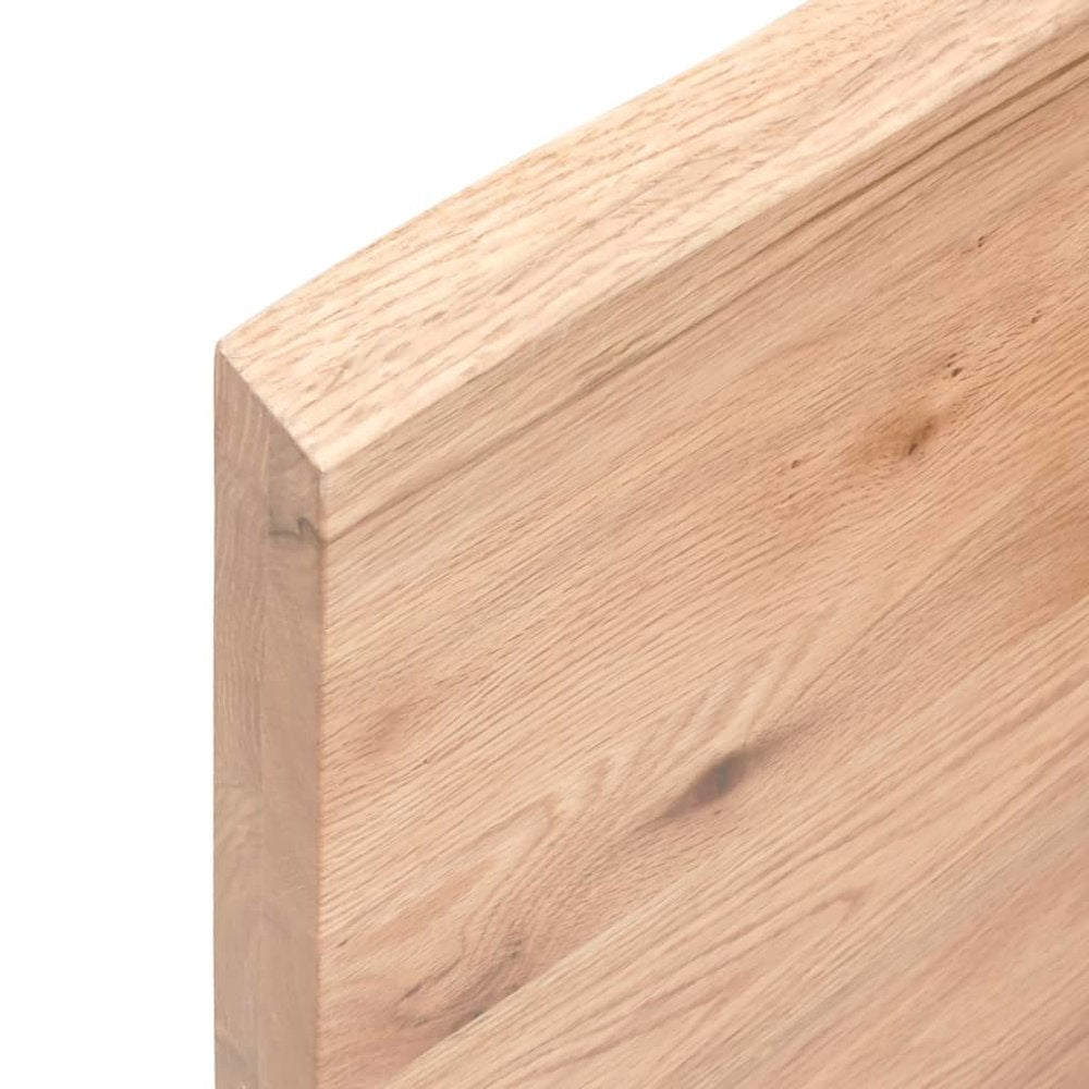 Wall Shelf Light Brown Solid Oak Wood Standard Durable