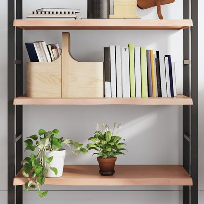 Wall Shelf Light Brown Solid Oak Wood Standard Durable