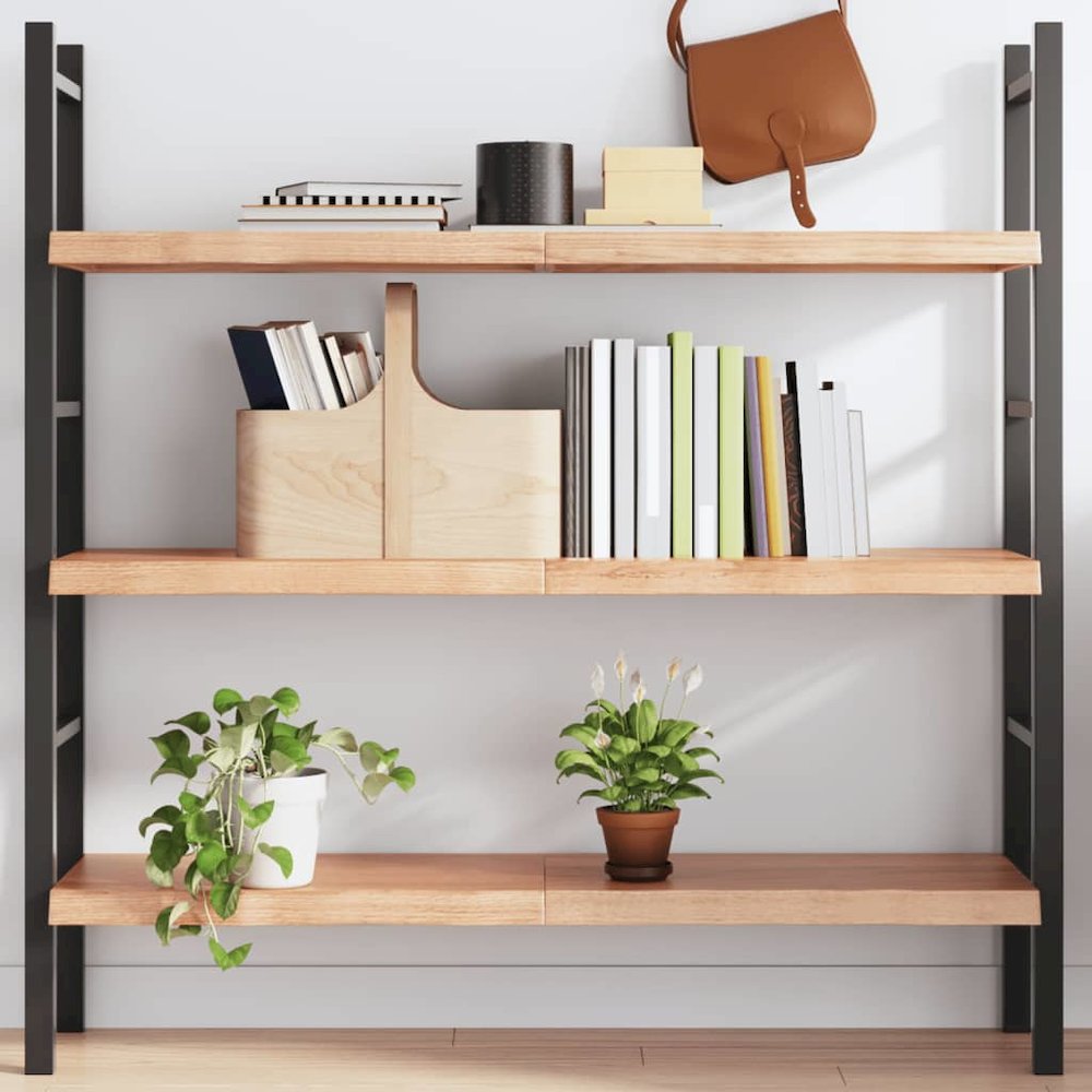 Wall Shelf Light brown Solid oak wood Medium