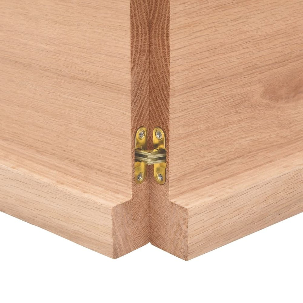 Wall Shelf Light brown Solid oak wood 47.2x19.7 in Foldable
