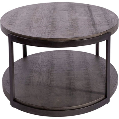 Modern View Oval Cocktail Table in Gauntlet Gray