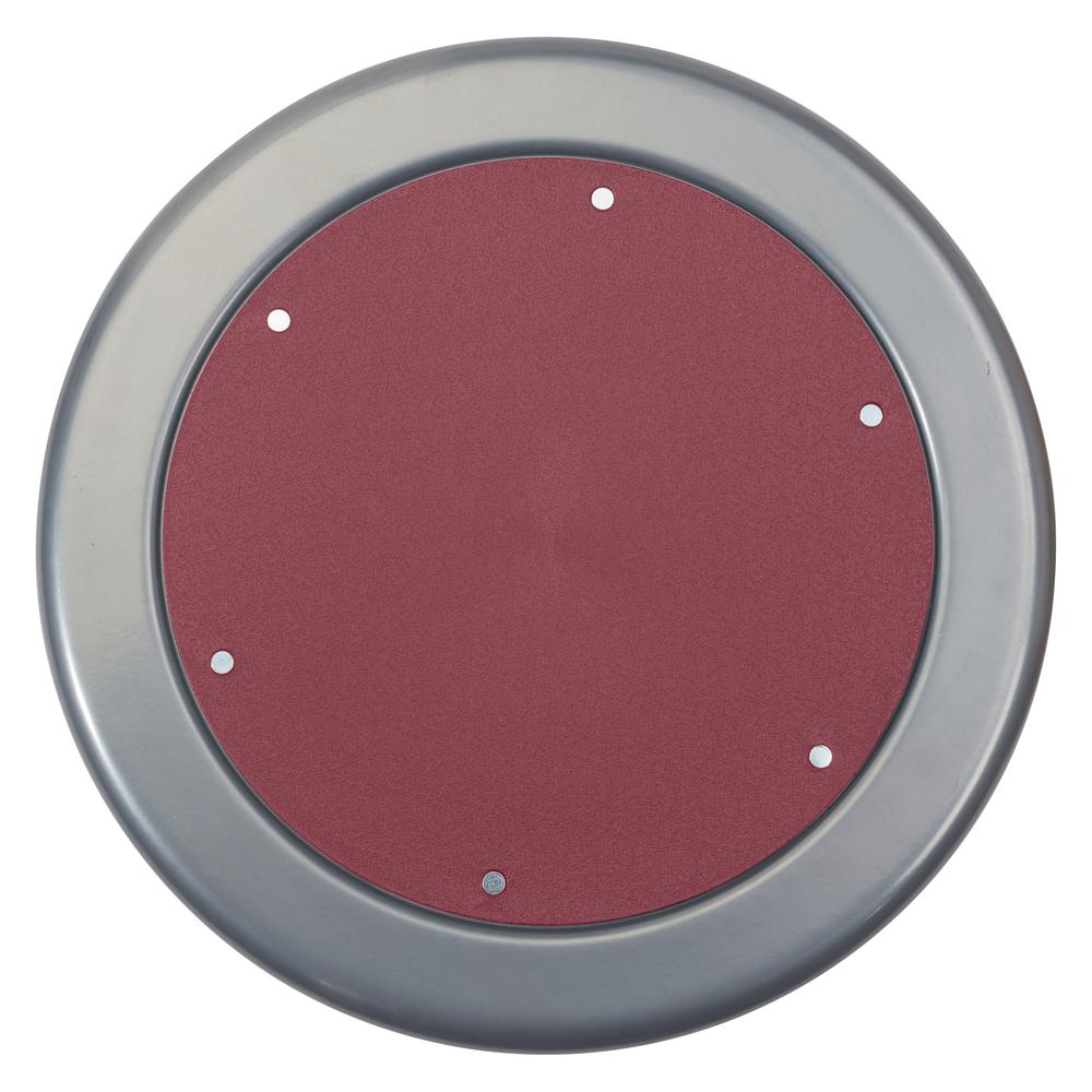 NPS® 18” - 24” Height Adjustable Swivel Stool, Burgundy Seat and Grey Frame