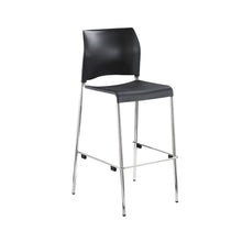 Cafetorium Bar Stool, Plastic Seat, Charcoal