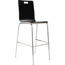 Bushwick Bentwood Stool, Black