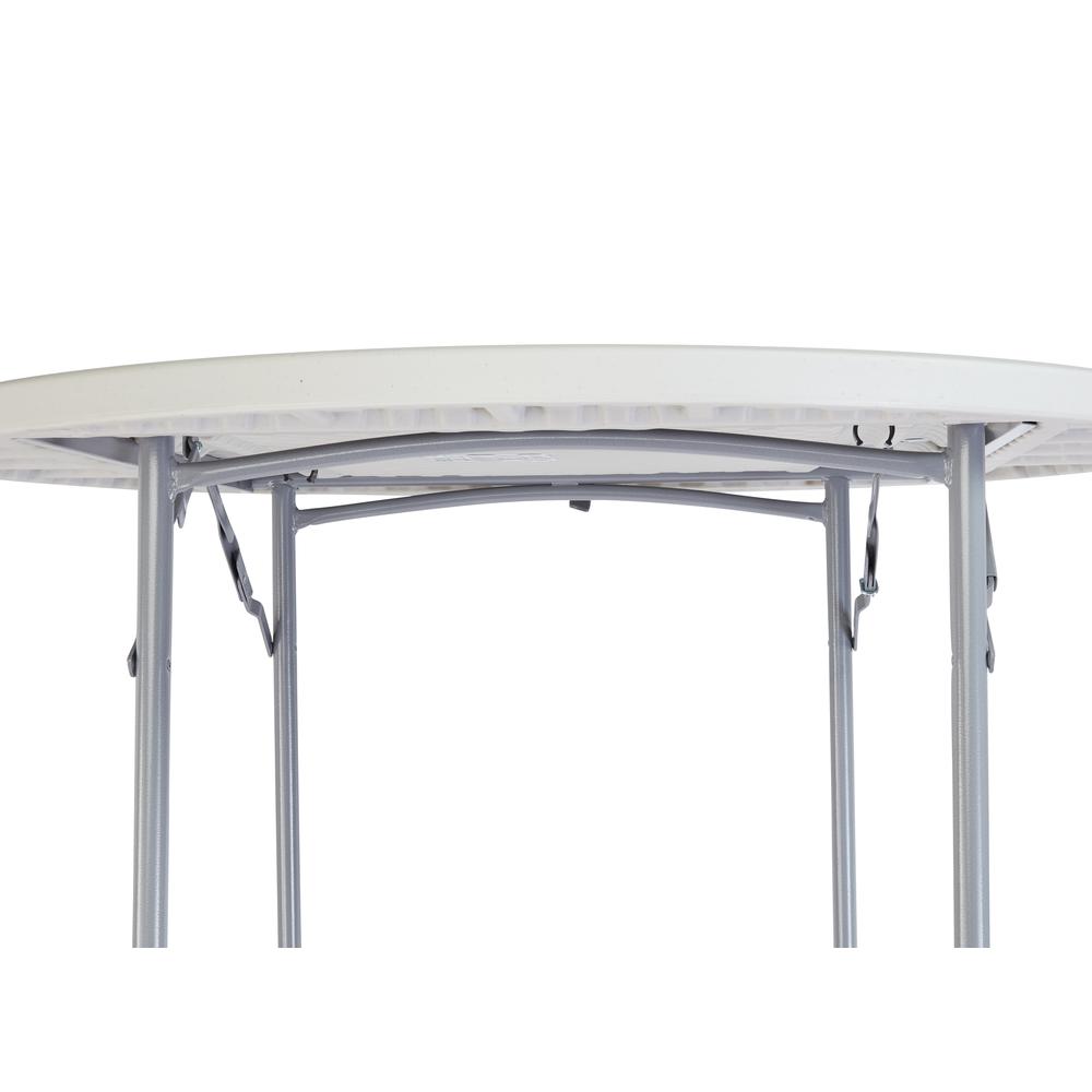 NPS® 48" Heavy Duty Round Folding Table, Speckled Grey