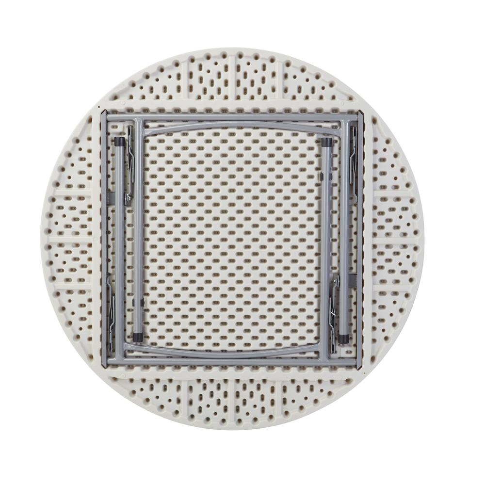 NPS® 48" Heavy Duty Round Folding Table, Speckled Grey