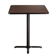 NPS® Café Table, 36" Square, "X" Base, 42" Height, Particleboard Core/T-Mold