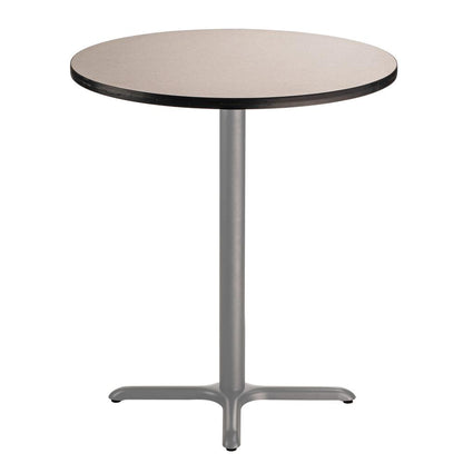 NPS® Café Table, 36" Round, X Base, 42" Height, Particleboard Core/T-Mold