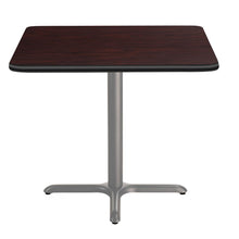 NPS® Café Table, 36" Square, X Base, 30" Height, Particleboard Core/T-Mold
