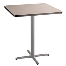 NPS® Café Table, 36" Square, X Base, 42" Height, Particleboard Core/T-Mold
