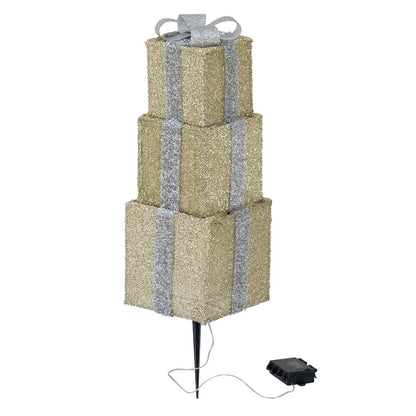 Sunjoy Gift Stack LED Illuminated Planter Spike