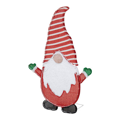 Sunjoy 48.4" LED Lighted Gnome Holiday Outdoor Christmas Decoration