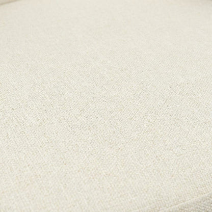 Walnut and Cream Fabric Dining Chair with Mid-Century Modern Style