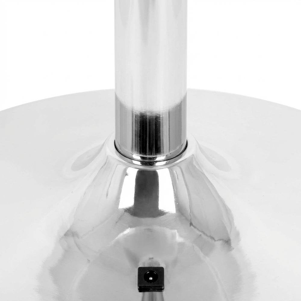 Light Up Adjustable Bar Table with Acrylic and Metal Finish for Modern Bars