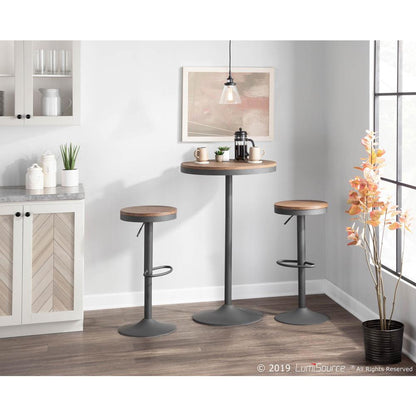 Grey, Brown Dakota Bar Table