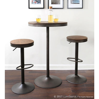 Grey, Brown Dakota Bar Table