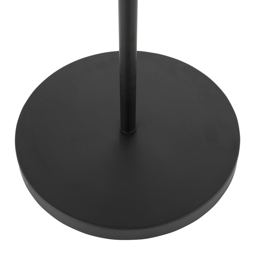 Metric Industrial Floor Lamp in Black and Antique Brass