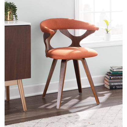 Walnut, Orange Gardenia Chair