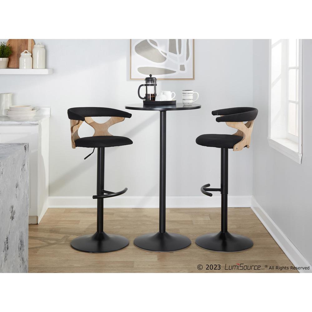 White Gardenia Adjustable Barstool - Set of 2