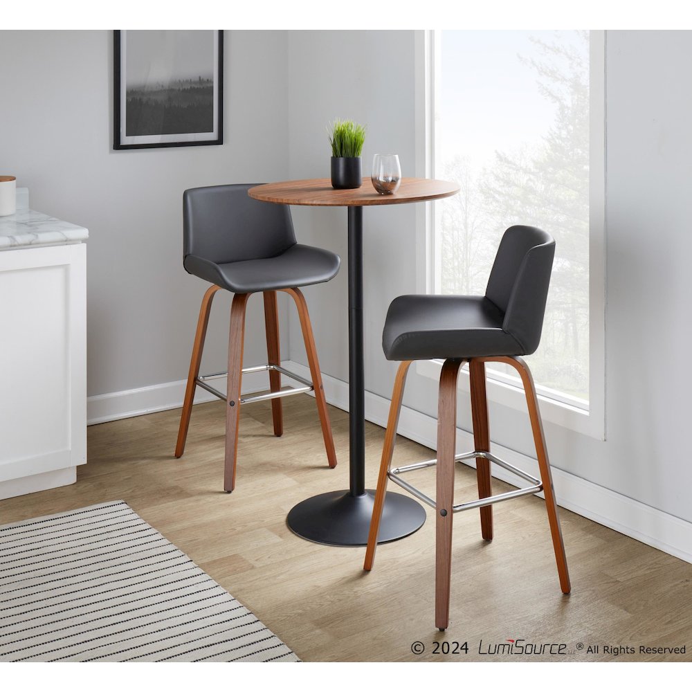 Santi 30" Fixed-Height Barstool - Set of 2