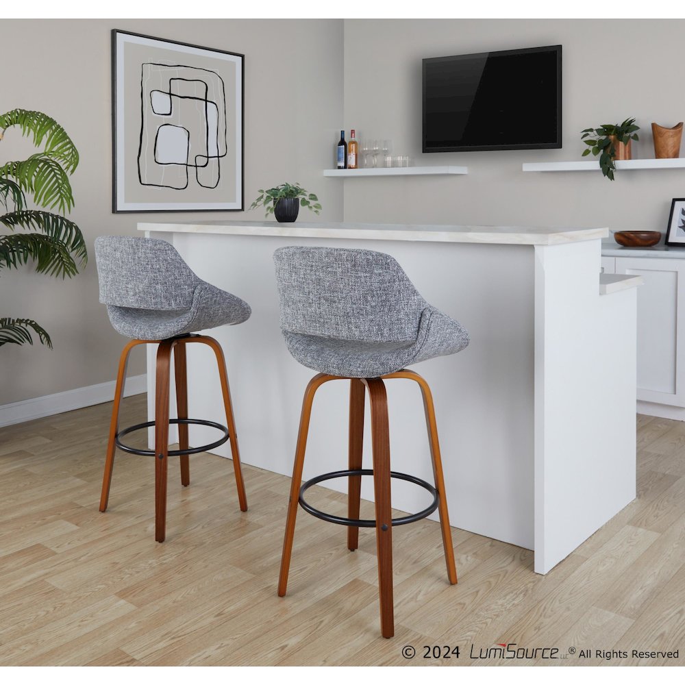 Fabrico 30" Fixed-Height Barstool - Set of 2
